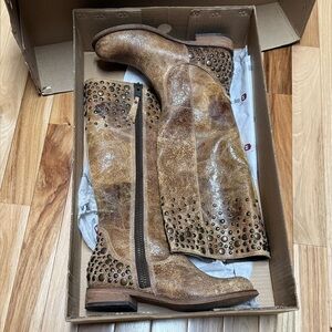 Corral Indie Spirit Saddle Studded Tall Boots